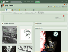 Tablet Screenshot of kingofneon.deviantart.com