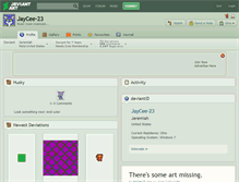 Tablet Screenshot of jaycee-23.deviantart.com