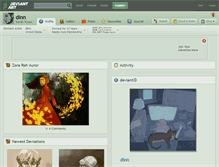 Tablet Screenshot of dinn.deviantart.com