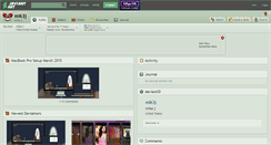 Desktop Screenshot of mik3j.deviantart.com