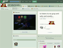 Tablet Screenshot of anti-sallynsonally.deviantart.com