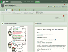 Tablet Screenshot of knuxroxmysox.deviantart.com
