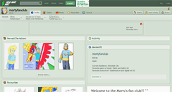 Desktop Screenshot of mortyfanclub.deviantart.com