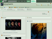 Tablet Screenshot of mortuushyperion.deviantart.com