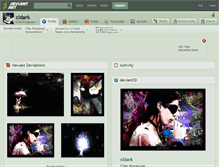 Tablet Screenshot of cldark.deviantart.com
