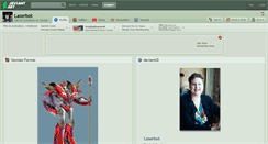 Desktop Screenshot of laserbot.deviantart.com