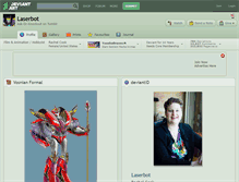 Tablet Screenshot of laserbot.deviantart.com