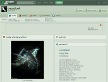 Tablet Screenshot of crazyblue1.deviantart.com