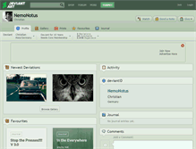 Tablet Screenshot of nemonotus.deviantart.com