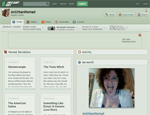 Tablet Screenshot of anurbannomad.deviantart.com