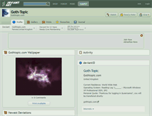 Tablet Screenshot of goth-topic.deviantart.com