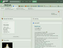 Tablet Screenshot of becki-lee.deviantart.com
