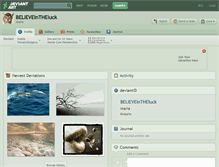 Tablet Screenshot of believeintheluck.deviantart.com