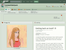 Tablet Screenshot of constantsidequest.deviantart.com