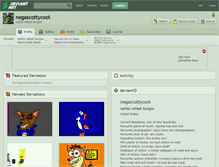 Tablet Screenshot of negascottycoot.deviantart.com