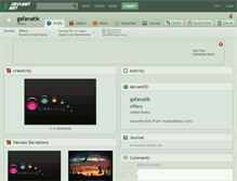 Tablet Screenshot of gafanatik.deviantart.com