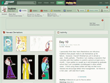 Tablet Screenshot of loutres.deviantart.com