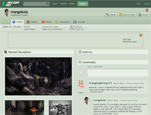 Tablet Screenshot of mangokola.deviantart.com