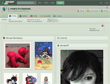 Tablet Screenshot of l-wears-invisashoes.deviantart.com