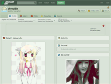 Tablet Screenshot of dweddle.deviantart.com