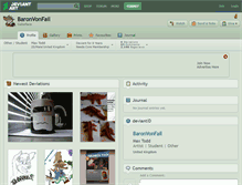 Tablet Screenshot of baronvonfail.deviantart.com