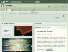 Tablet Screenshot of lalala457.deviantart.com