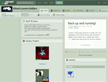 Tablet Screenshot of kironi-lovers-unite.deviantart.com