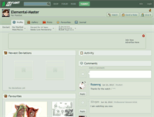 Tablet Screenshot of elemental-master.deviantart.com