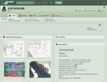 Tablet Screenshot of jiveytehbomb.deviantart.com