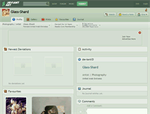 Tablet Screenshot of glass-shard.deviantart.com