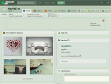 Tablet Screenshot of haylieerin.deviantart.com
