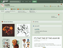 Tablet Screenshot of musubx.deviantart.com