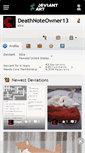 Mobile Screenshot of deathnoteowner13.deviantart.com