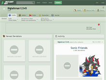 Tablet Screenshot of bigtalkman12345.deviantart.com