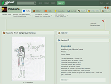Tablet Screenshot of inuyeasha.deviantart.com