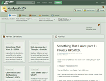 Tablet Screenshot of mizuryuukh105.deviantart.com