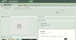 Desktop Screenshot of celtic-wolf.deviantart.com