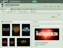 Tablet Screenshot of i-want-to-be-muslim.deviantart.com