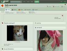 Tablet Screenshot of fluffy-carrot-stick.deviantart.com