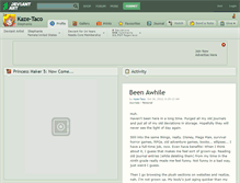 Tablet Screenshot of kaze-taco.deviantart.com