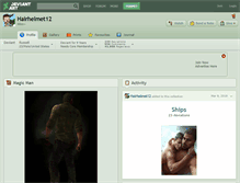 Tablet Screenshot of hairhelmet12.deviantart.com