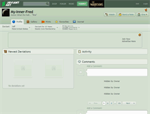 Tablet Screenshot of my-inner-fred.deviantart.com