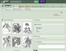 Tablet Screenshot of mikagami.deviantart.com