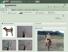 Tablet Screenshot of persianbutterfly.deviantart.com
