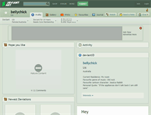 Tablet Screenshot of bellychick.deviantart.com