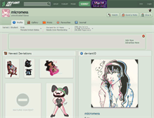 Tablet Screenshot of micromess.deviantart.com
