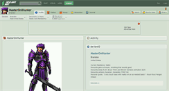 Desktop Screenshot of masteronihunter.deviantart.com