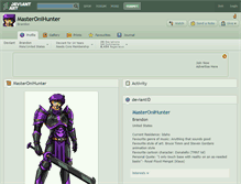 Tablet Screenshot of masteronihunter.deviantart.com