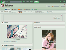 Tablet Screenshot of danixsophie.deviantart.com