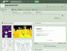 Tablet Screenshot of firey-sinclair-wolf.deviantart.com